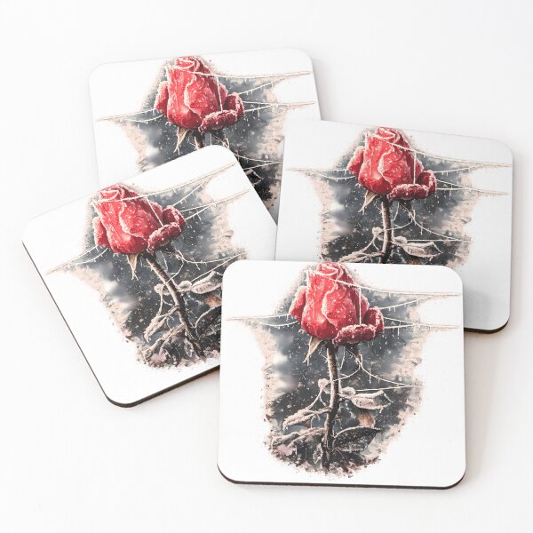 Item preview, Frosted rose with delicate spider silk designed and sold by SouthViper.