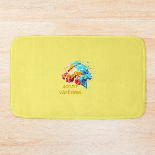 Item preview, Actively Overthinking Colorful Geometric Low Poly Brain designed and sold by Odunsy.