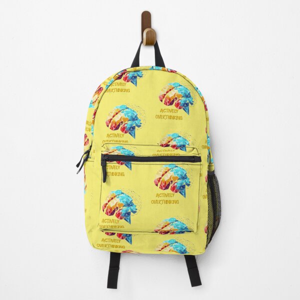 Item preview, Actively Overthinking Colorful Geometric Low Poly Brain designed and sold by Odunsy.