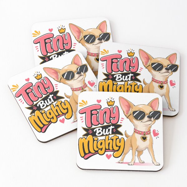 Item preview, Tiny But Mighty Chihuahua Dog Dad Funny Kawaii T-Shirt designed and sold by Ashley critters.