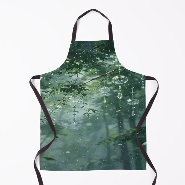 Item preview, The Crystalline Symphony of Rain, Crystal Chimes in the Rain - Enchanted Forest and Dewdrops designed and sold by RAYBIL.