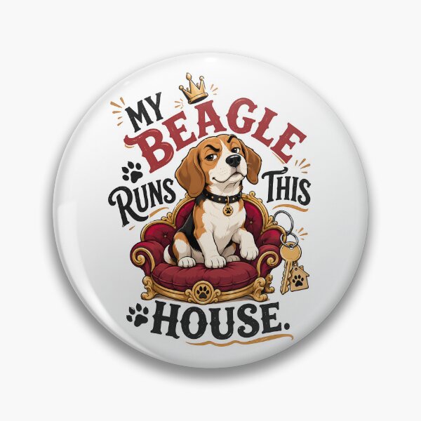 Item preview, My Beagle Runs This House Funny Dog Owner Design designed and sold by Tong4130.