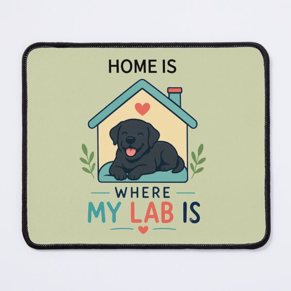 Item preview, Home Is Where My Lab Is | Black Labrador Dog Lover Gift designed and sold by Goodthingstree.