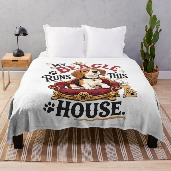 Item preview, My Beagle Runs This House Funny Dog Owner Design designed and sold by Tong4130.