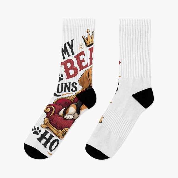 Item preview, My Beagle Runs This House Funny Dog Owner Design designed and sold by Tong4130.