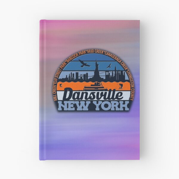 Item preview, Dansville New York Sunset Retro Vintage Local Pride Logo designed and sold by CRHPOD20.
