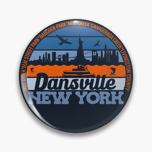 Item preview, Dansville New York Sunset Retro Vintage Local Pride Logo designed and sold by CRHPOD20.