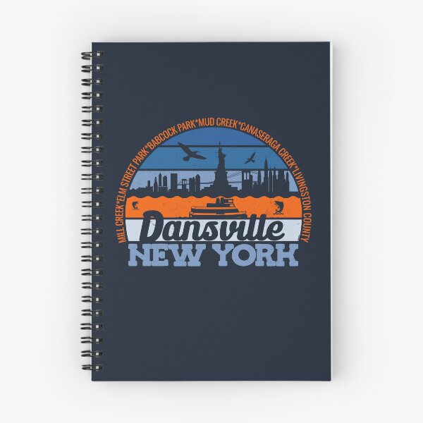 Item preview, Dansville New York Sunset Retro Vintage Local Pride Logo designed and sold by CRHPOD20.