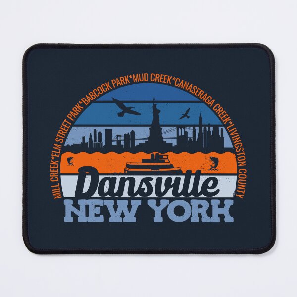 Item preview, Dansville New York Sunset Retro Vintage Local Pride Logo designed and sold by CRHPOD20.