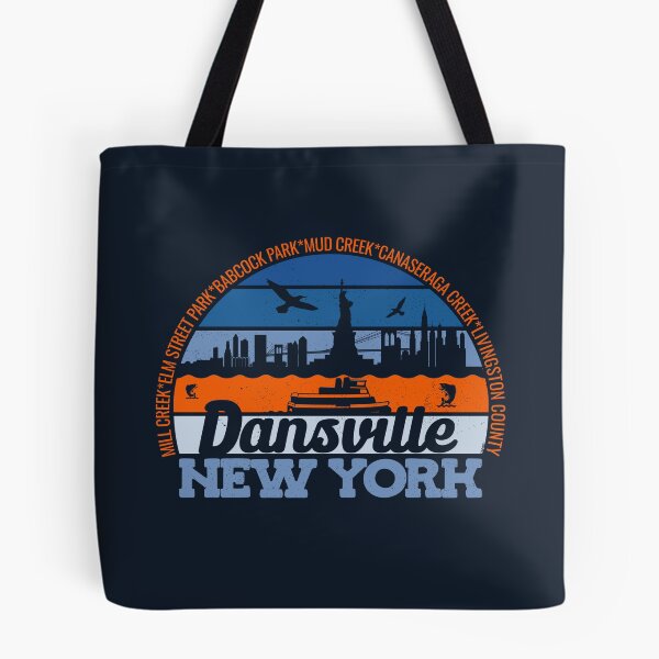Item preview, Dansville New York Sunset Retro Vintage Local Pride Logo designed and sold by CRHPOD20.