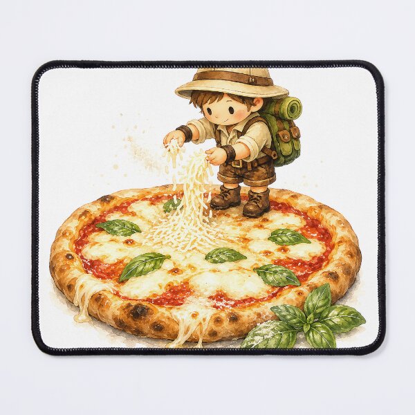 Item preview, Tiny Pizza Chef Sprinkling Mozzarella designed and sold by Sara-Ai.