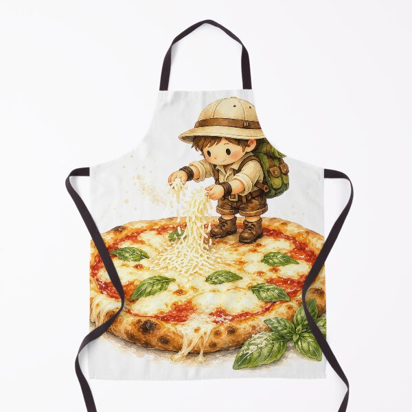Item preview, Tiny Pizza Chef Sprinkling Mozzarella designed and sold by Sara-Ai.