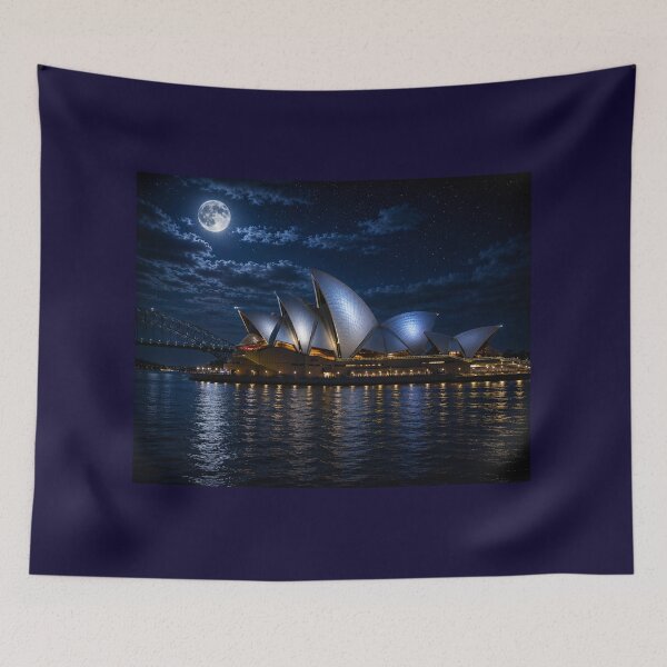Item preview, Moonlit Wonders Collection: Sydney Opera House ~ Sydney, Australia designed and sold by globetrottergfx.