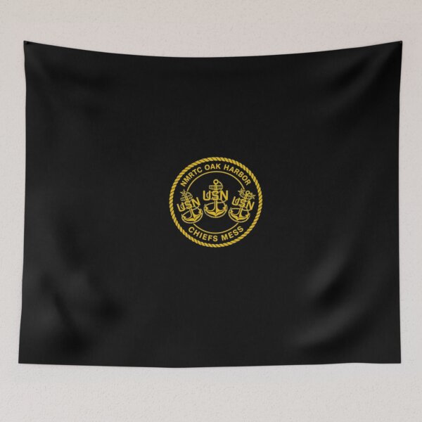Item preview, NMRTC Oak Harbor Chiefs Mess USN Navy Anchors Golden Crest Emblem designed and sold by TrevorCantela.