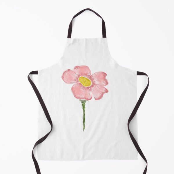 Item preview, Soft Pink Botanical Blossom – Vintage Floral Line Art designed and sold by Arabesque.fromSadia.