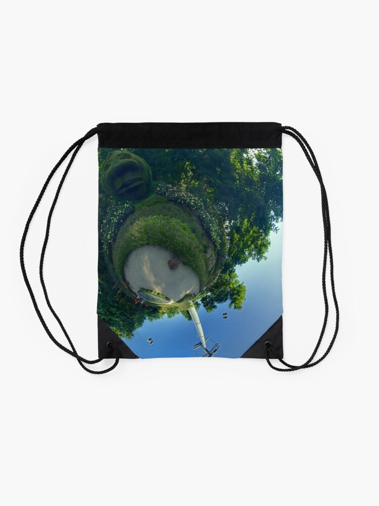 Alternate view of Earthy Head at Floriade 2012 Drawstring Bag