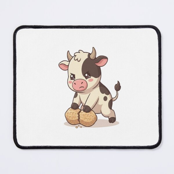 Item preview, Cute Cow Cracking Giant Peanut designed and sold by Ella_Sketch.