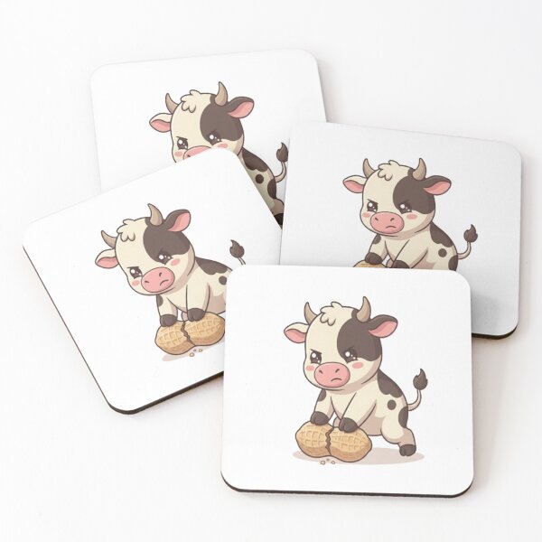 Item preview, Cute Cow Cracking Giant Peanut designed and sold by Ella_Sketch.