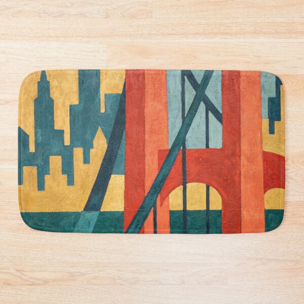 Item preview, Abstract Brooklyn Bridge Poster – Modern New York City Fine Art Wall Decor designed and sold by paulo silveira.