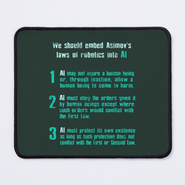 Item preview, No AI / Anti-AI Symbol - Asimov Robotics Laws designed and sold by Frank J. Art.