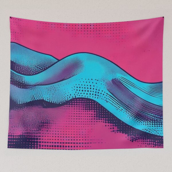 Item preview, Neon Blue Wave Pattern designed and sold by Aditya Andri Purnama.