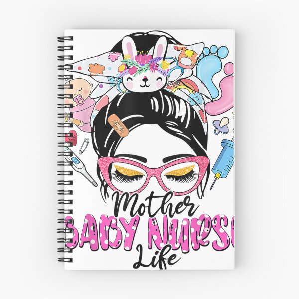 Item preview, Mother Baby Nurse Life Messy Bun Women Nurse Easter Day  designed and sold by Moonifillst.