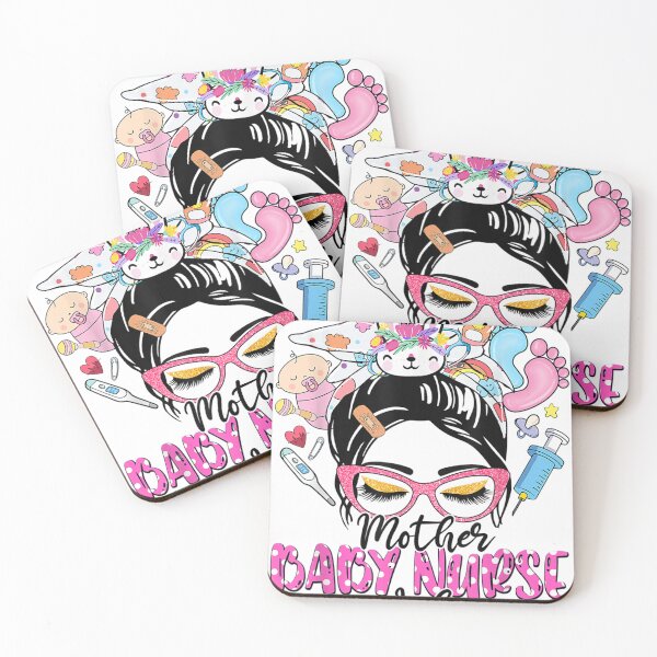 Item preview, Mother Baby Nurse Life Messy Bun Women Nurse Easter Day  designed and sold by Moonifillst.