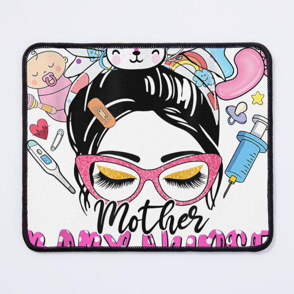 Item preview, Mother Baby Nurse Life Messy Bun Women Nurse Easter Day designed and sold by Moonifillst.