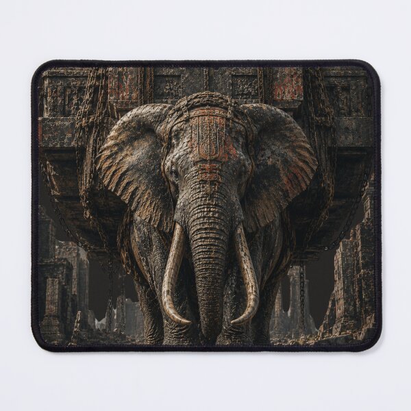 Item preview, Operator Built Under Weight Elephant Industrial Canvas Print designed and sold by SavannaStrikes.