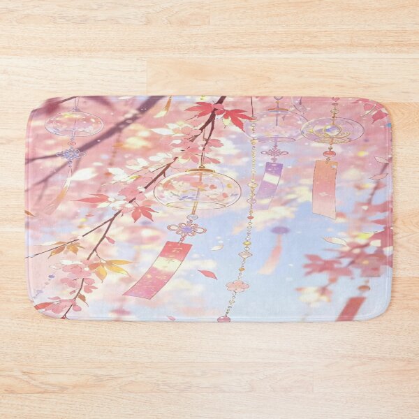 Item preview, The Eternal Sweetness of Japanese Spring, Japanese Wind Chimes Under Cherry Blossoms - Romantic Anime Art designed and sold by RAYBIL.