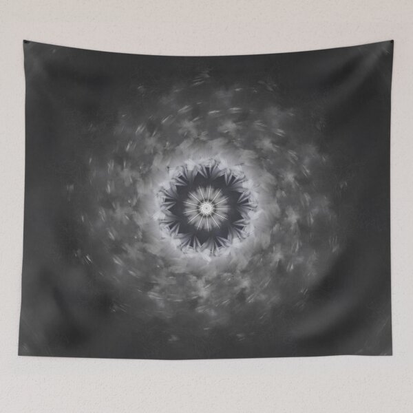 Item preview, Smoke Bloom - A Monochrome Mandala of Motion designed and sold by EsmArtUniverse.