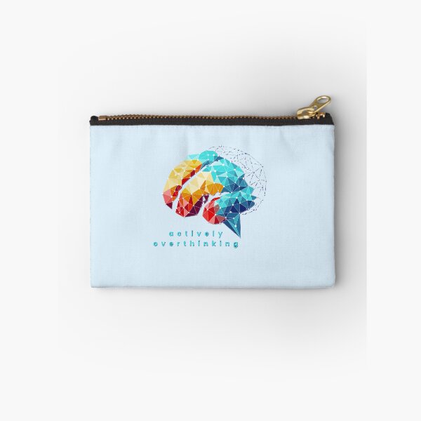Item preview, Actively Overthinking Colorful Geometric Low Poly Brain designed and sold by Odunsy.
