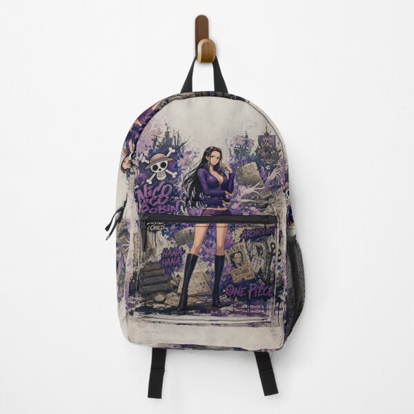 Item preview, Elegant Purple Anime Style Archaeologist | Fantasy Adventure Manga Inspired Wall Art designed and sold by Dyan4.