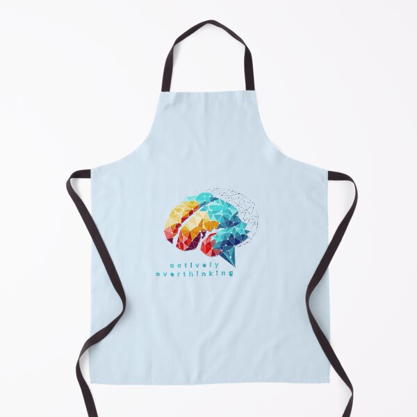 Item preview, Actively Overthinking Colorful Geometric Low Poly Brain designed and sold by Odunsy.