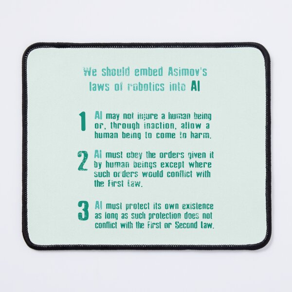 Item preview, STOP AI / Anti-AI Symbol - Asimov Robotics Laws designed and sold by Frank J. Art.