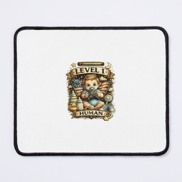 Item preview, Level 1 Human - Gamer Baby Design designed and sold by lovepower.