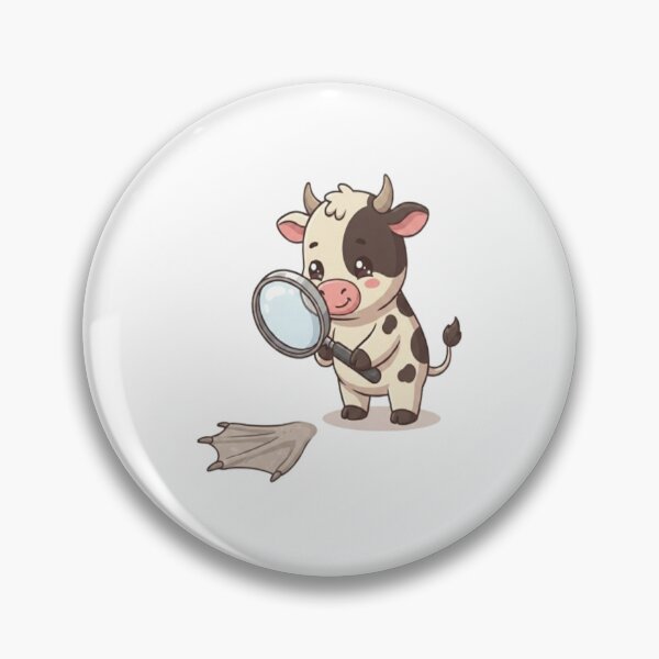 Item preview, Cute Cow Inspecting Webbed Footprint designed and sold by Ella_Sketch.
