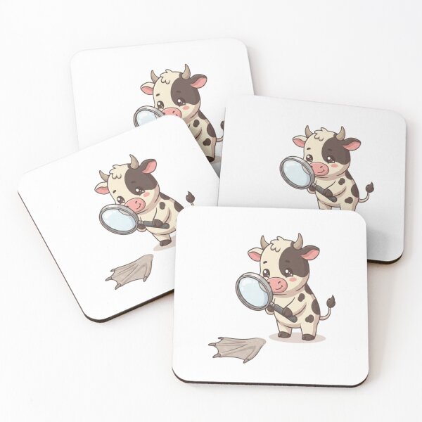 Item preview, Cute Cow Inspecting Webbed Footprint designed and sold by Ella_Sketch.
