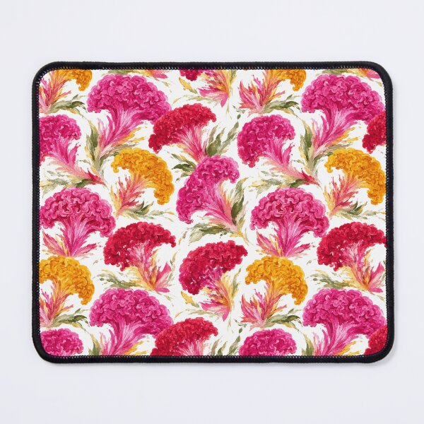 Item preview, Celosia Cockscomb Abstract Painterly Seamless Pattern designed and sold by Inkworksbyshery.