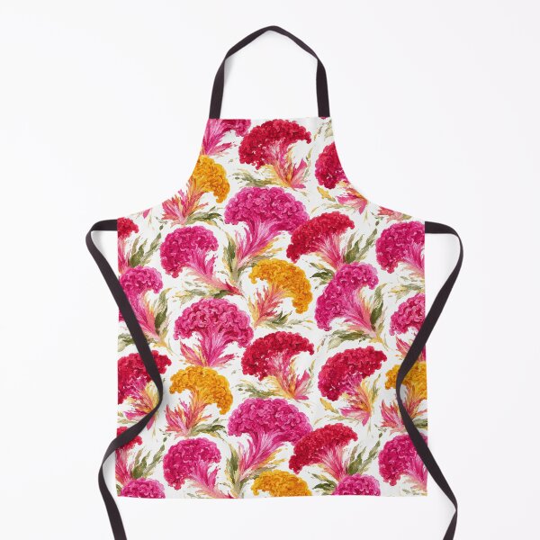 Item preview, Celosia Cockscomb Abstract Painterly Seamless Pattern designed and sold by Inkworksbyshery.
