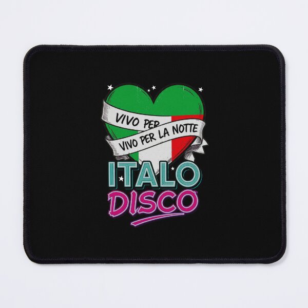 Item preview, Vivo Per La Notte Italo Disco Italian Flag Heart 80s Retro designed and sold by Graphroad.