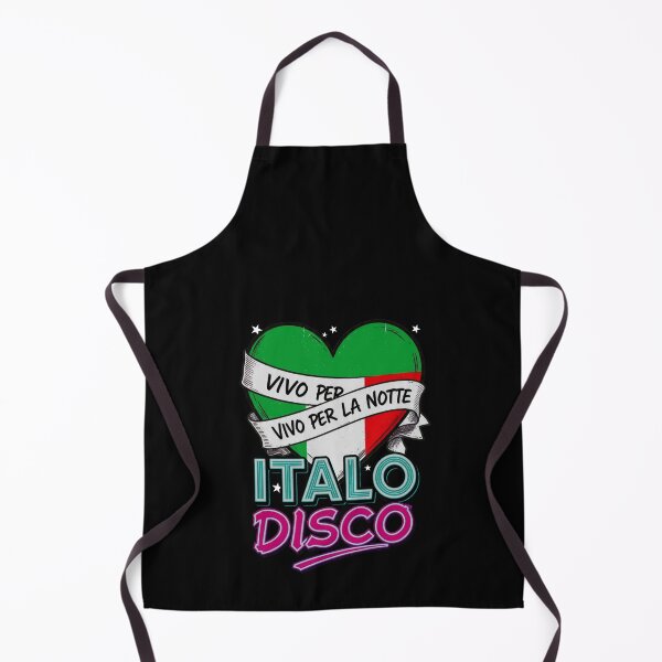 Item preview, Vivo Per La Notte Italo Disco Italian Flag Heart 80s Retro designed and sold by Graphroad.