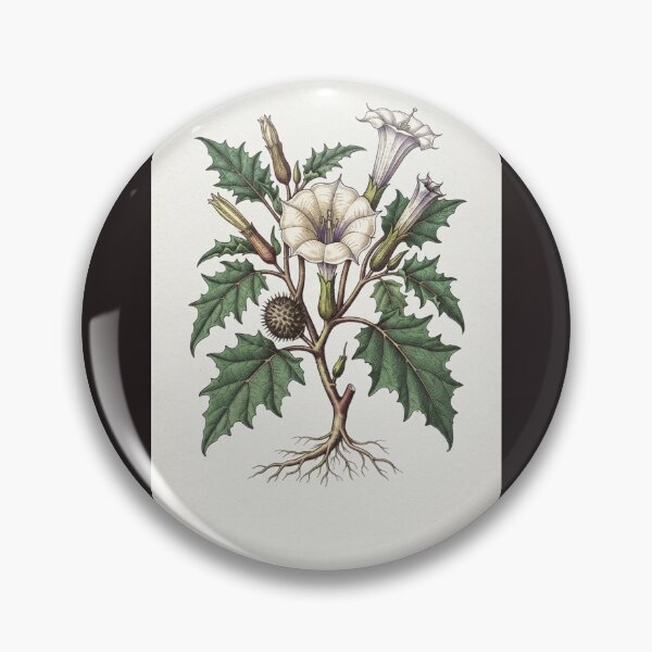 Item preview, Vintage Botanical Illustration of Datura Metel designed and sold by  Color & Form.
