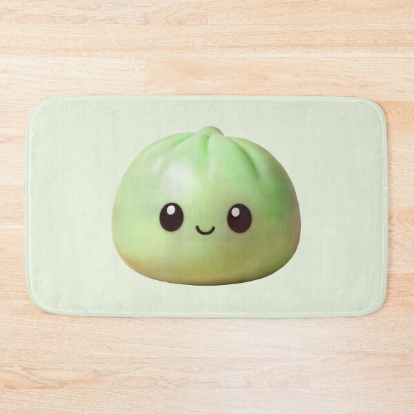 Item preview, Lime Green Squishy Dumpling Plastic Toy – Kawaii Cutout designed and sold by EmeraldeaArt.