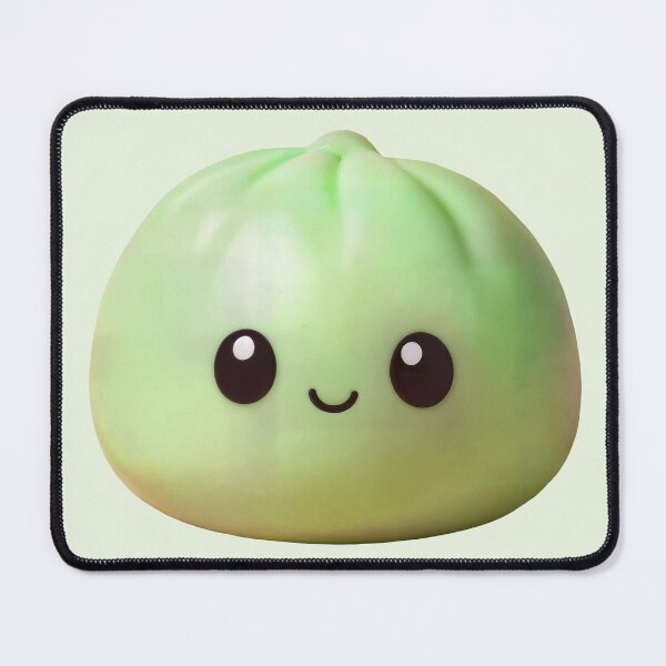 Item preview, Lime Green Squishy Dumpling Plastic Toy – Kawaii Cutout designed and sold by EmeraldeaArt.