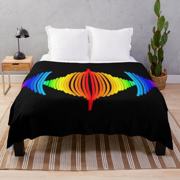 Item preview, Rainbow Soundwave - Symmetrical Vibrant Art designed and sold by EsmArtUniverse.