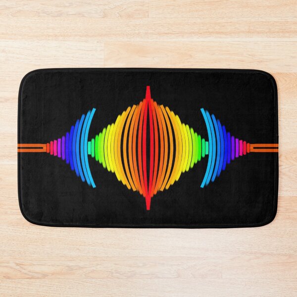 Item preview, Rainbow Soundwave - Symmetrical Vibrant Art designed and sold by EsmArtUniverse.
