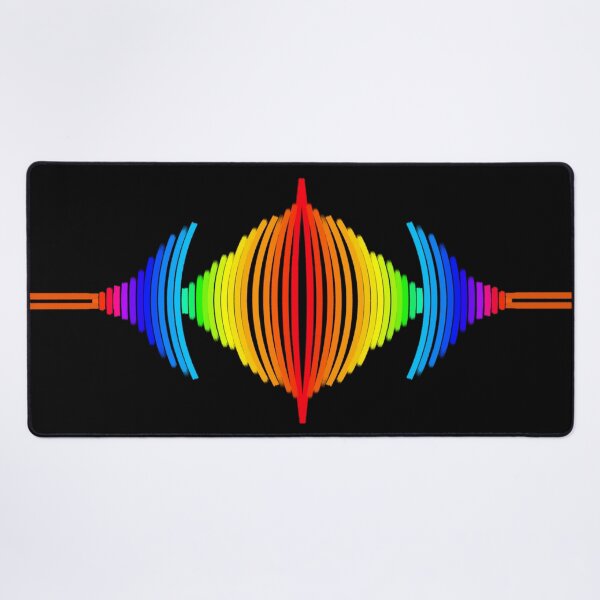 Item preview, Rainbow Soundwave - Symmetrical Vibrant Art designed and sold by EsmArtUniverse.