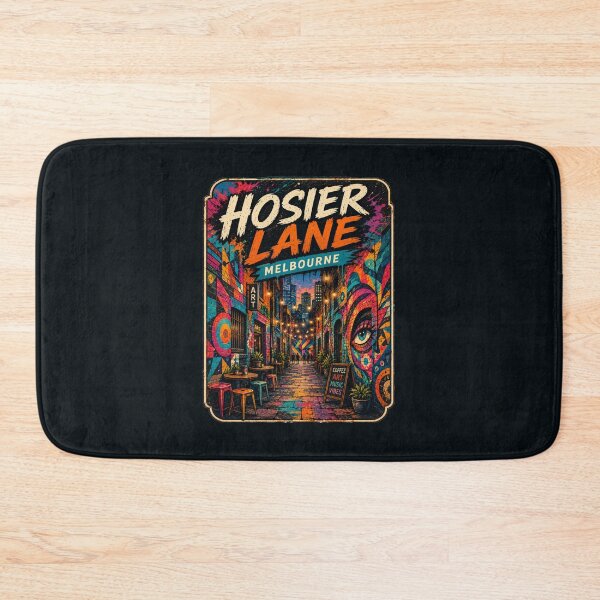 Item preview, Hosier Lane Melbourne Street Art Vintage Travel Poster | Australia Graffiti Laneway Retro Vector Design designed and sold by Globalcitytees.
