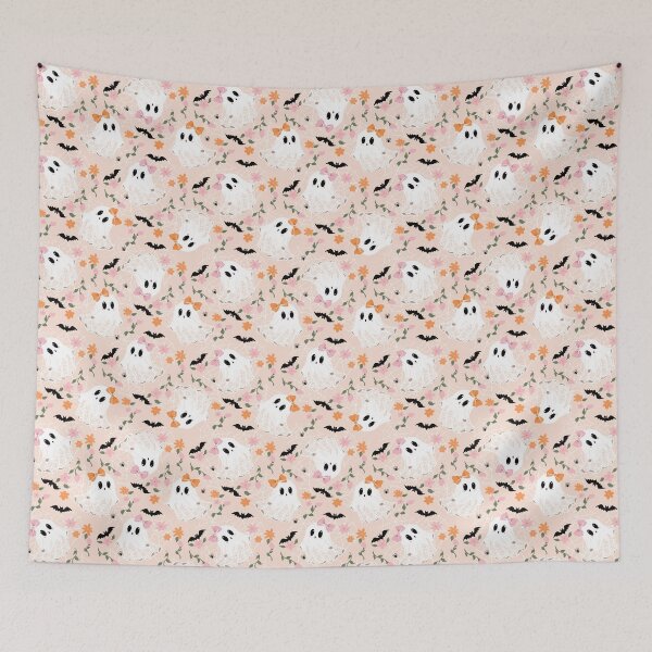 Item preview, Cute Coquette Ghosts with Bows Halloween designed and sold by WonderAndWhim.